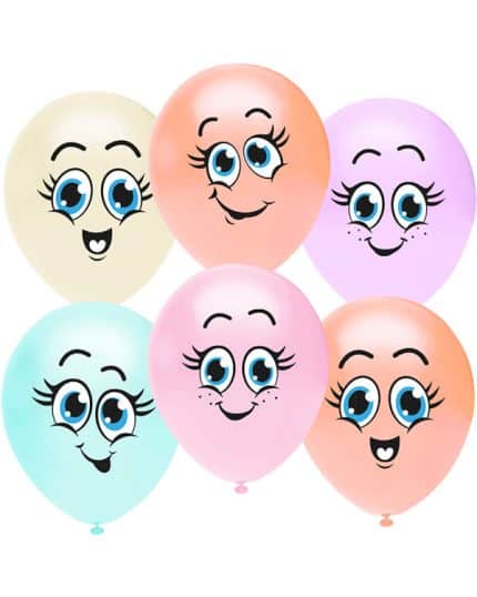 Веселые смайлы пастель